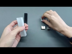 Profil aluminium led reguler K15 dengan Penutup PC Hitam untuk Profil Aluminium Strip LED