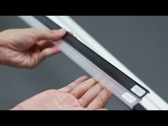 Profil Aluminium Strip LED dengan penutup PC/PMMA bening/semi-bening/hitam/diffuser