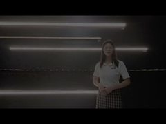 KN24 W50*H35 Profil Aluminium Led Hitam yang dipasang di permukaan dengan profil ekstrusi Strip LED Penutup PC Hitam