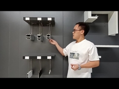 Heatsink profil aluminium Led KN40 dengan penutup buram PC untuk Driver Dalam Profil Aluminium LED