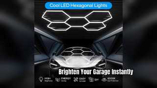 Tingkatkan Garasi Anda dengan Pencahayaan Bengkel LED Hexagon