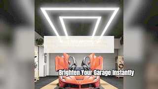 Sistem Pencahayaan Garasi Modular Lampu Segi Enam LED 340W