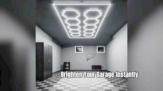 Sistem Pencahayaan Garasi LED Hexagon Terbaik