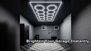 Pencahayaan Garasi Utama Sistem LED Segi Enam 568W