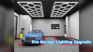 Sistem Pencahayaan Garasi LED Hexagon 624W Terbaik