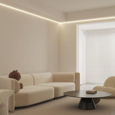 Harga bagus ROHS Length 2.5m Aluminum Led Lighting Profiles Sandblasting Recessed on line