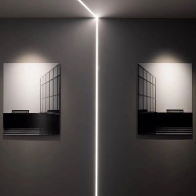 Grade 6000 Series Recessed Aluminum LED Profile Sandblasting 6063 T5