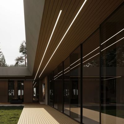 Harga bagus Width16 * High6mm Flat Mounted LED Strip Aluminium Profile dengan PC diffuser Cover on line