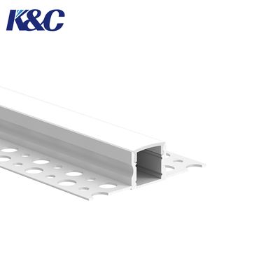Harga bagus W58.0 × H15.0mm Profil LED Aluminium Tersembunyi Berperingkat IP20 dengan Lebar PCB hingga 12.0mm untuk Pemasangan Tertanam on line