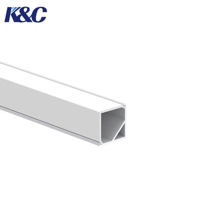 Harga bagus RoHS-compliant 6063-T5 Aluminium LED Profile untuk instalasi sudut dalam sistem lampu strip on line