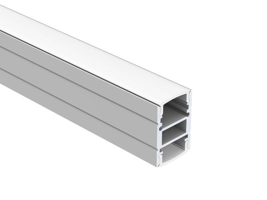 Harga bagus Anodized IP20 Suspended Lighting Profil LED 100lm / w 17 * 24mm on line