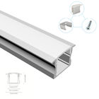 Standard 2m 2.5m Recessed Aluminum LED Profile With PC Cover