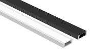 PMMA Cover LED Strip Aluminium Profile Slim Flat Mounted Sandblasting