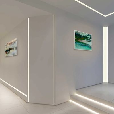 Harga bagus Saluran Profil Paduan Aluminium Strip Lampu LED on line