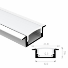 6063 T5 Recessed Aluminum LED Profile Heat Sink Housing For Ceiling Light