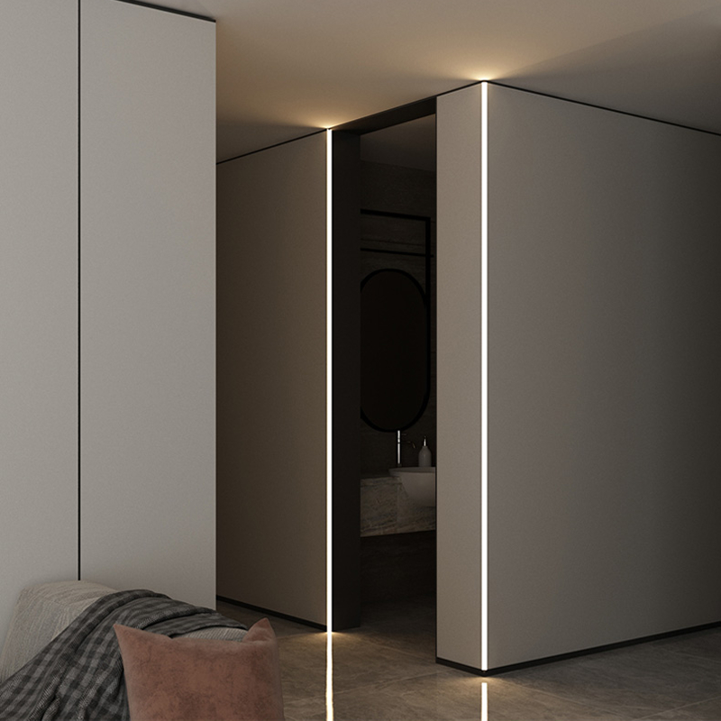 W53.5mm Gypsum Wall LED Plasterboard Profile IP45 Recessed Led Light Profile