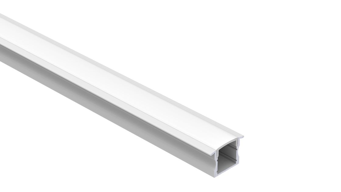 PMMA Decorative Recessed Aluminum LED Profile W16.9mm Sandblasting