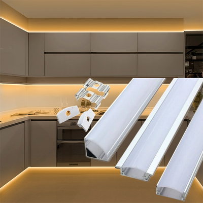LED Corner Aluminium Profile Lights Cabinet Lamp led strip light channel Aluminium Extrusion Housing Channel