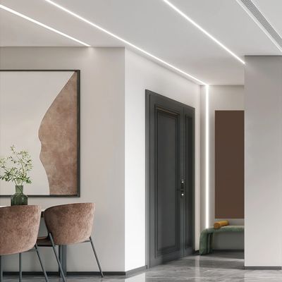 Harga bagus Ceiling Lighting Strips Led eternit Profil Saluran Aluminium Gypsum Drywall Tersembunyi on line