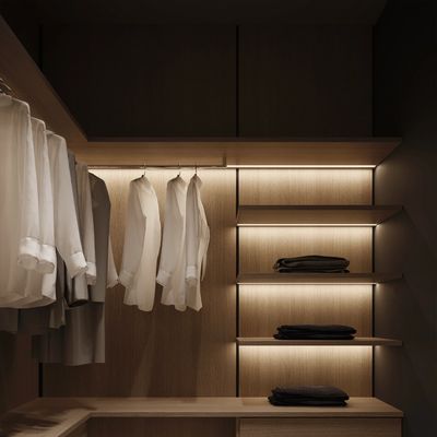 Lemari Kabinet Dipasang Saluran Pemasangan Profil Aluminium Led Tersembunyi
