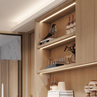 Profil Aluminium strip Led dengan diffuser PC untuk pemasangan tersembunyi