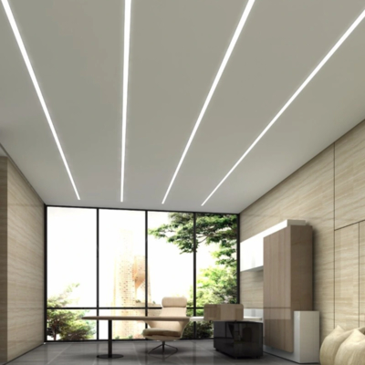Sandblasting Oksidasi Profil Led Tersembunyi T Slot PMMA PC 6063 T5