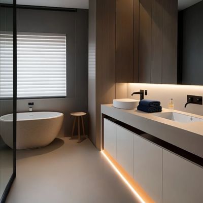 Profil aluminium strip Led W21 * h26mm LED Light Aluminium Extrusion Untuk Lantai