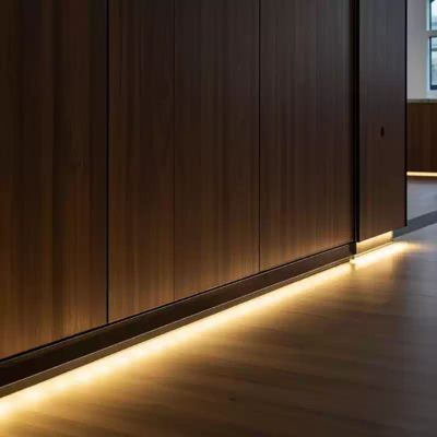 Harga bagus Profil LED Aluminium 30 Derajat dengan penutup diffuser PC untuk pemasangan permukaan Profil Dinding on line