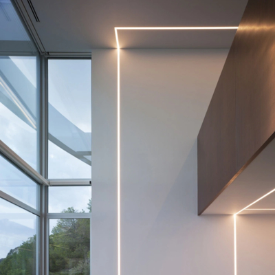 Harga bagus Profil eternit LED profil aluminium yang dipimpin untuk dinding gipsum on line