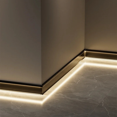 Harga bagus Profil aluminium strip Led Profil Dinding LED Aluminium Untuk Pencahayaan tangga on line