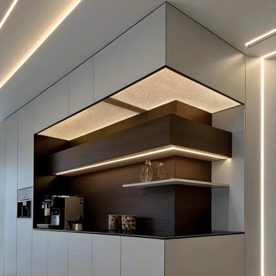 Harga bagus Profil aluminium strip Led untuk pemasangan Permukaan Saluran aluminium Led on line