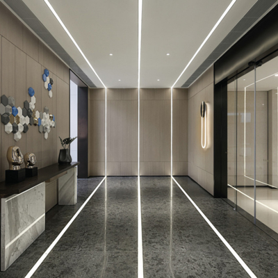 Dekorasi Rumah Profil Aluminium Strip LED Panjang Kustom 1m 2m 3m