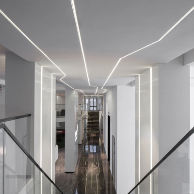 Harga bagus IP44 Anodized Arc LED Strip Aluminium Profile 17.5mm PCB Untuk Kamar Tidur K29 on line