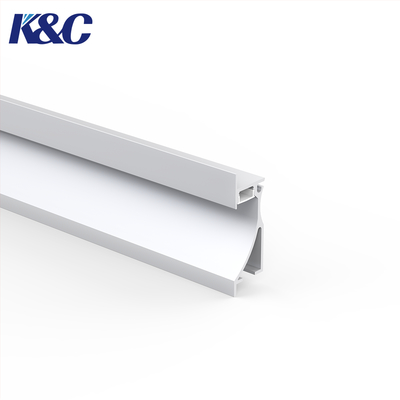 Harga bagus 6061-T6 paduan LED Skirting Profil disipasi panas yang efisien on line