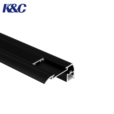 Harga bagus Profil Aluminium Tangga LED 6063 Paduan Kekuatan Tinggi Panjang Kustom on line