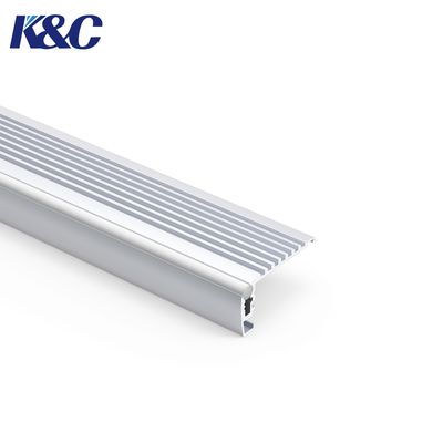6063 Aluminium LED Step Light Profile 43.37x22.5mm dengan PC Diffuser