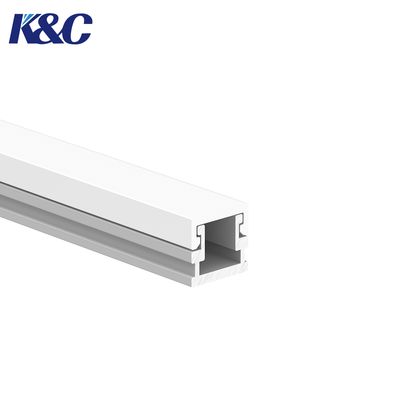 6063 T5 Aluminium LED Strip Profil 1-3mm Ketebalan Anodisasi