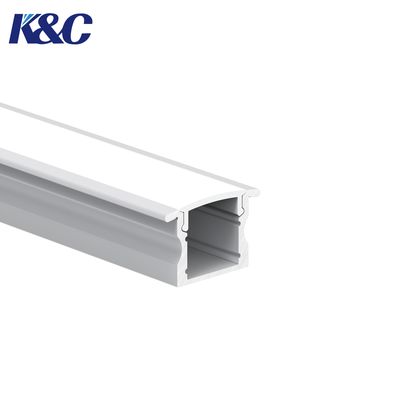 Harga bagus 6063 T5 Aluminum LED Profile 17.0x15.0mm for Embedded Installation on line