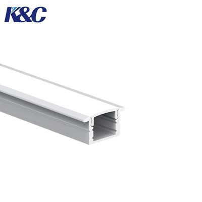 Harga bagus 6063 T5 Aluminum LED Profile 17.0x12.7mm for Embedded Installation on line