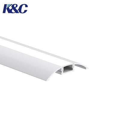 Profil Aluminium Strip LED K18 dengan Ukuran W56.8*H11.2mm dan Paduan Aluminium 6063-T5 untuk Pencahayaan Permukaan
