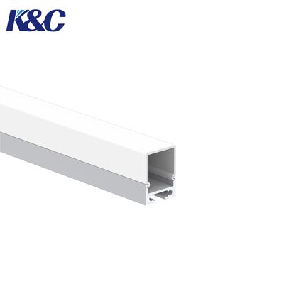 Harga bagus Profil LED Aluminium 6063-T5 dengan Permukaan Oksidasi Sandblasting dan Diffuser PMMA untuk Saluran Strip LED on line