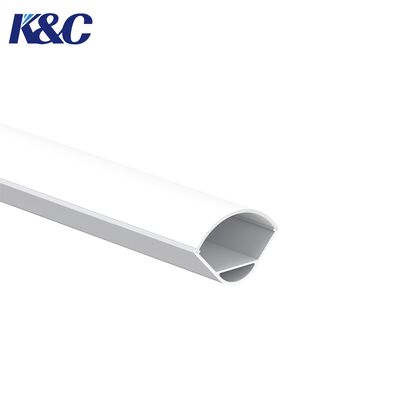 Harga bagus 6063 Aluminium Alloy LED Strip Aluminium Profile dengan Instalasi Sudut 90° dan Oksidasi Sandblasting on line