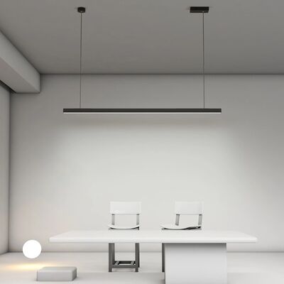 Harga bagus Anodized Aluminium 6063 Linear Light Profile dengan PMMA Diffuser untuk Pencahayaan LED Tergantung on line