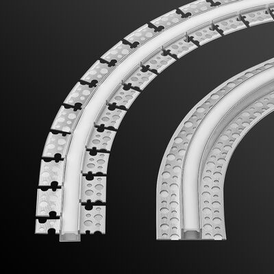 Harga bagus Profil Aluminium LED Fleksibel yang Dapat Ditekuk dengan Paduan Aluminium 6063 T5 dan Penutup Silikon untuk Saluran Strip LED on line
