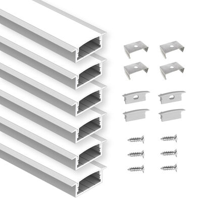 Harga bagus Profil LED Aluminium Tersembunyi dengan Paduan Aluminium 6063 dan Permukaan Anodized untuk Penerangan Dekoratif on line
