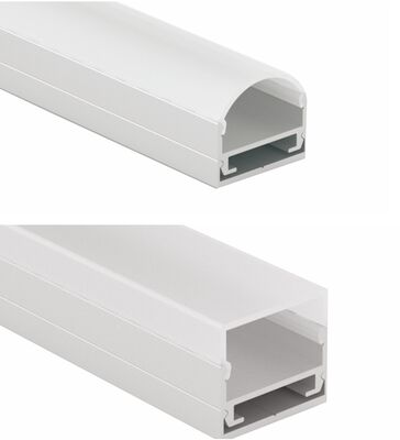 Harga bagus Profil Aluminium LED Strip T5 Aluminium Alloy 6063 dengan Penutup PC untuk Penerangan Dekoratif yang Dipasang di Permukaan on line