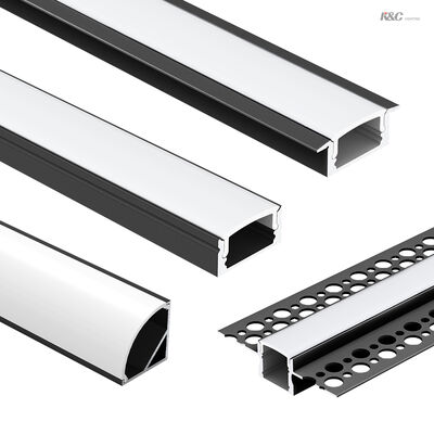Harga bagus 6063 T5 Aluminium Alloy LED Aluminium Profile dengan Garansi 5 Tahun untuk Strip LED hingga Lebar 12mm on line