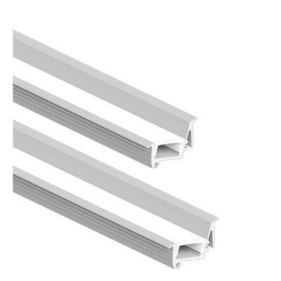 Harga bagus 6063-T5 Aluminium Alloy LED Strip Channel dengan permukaan anodisasi untuk pencahayaan dekoratif on line