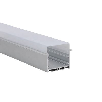Harga bagus Profil LED Aluminium 6063 Series dengan permukaan anodisasi dan ukuran 64mm x 50mm on line