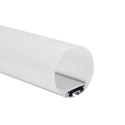Harga bagus 60mm Aluminium Bulat 6063-T5 LED Strip Aluminium Profil dengan Penutup Diffuser KN9 on line